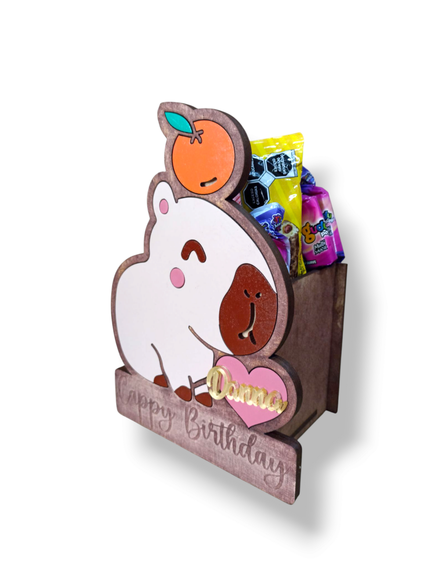 Paquete Dulceros Cappy Birthday Naranja