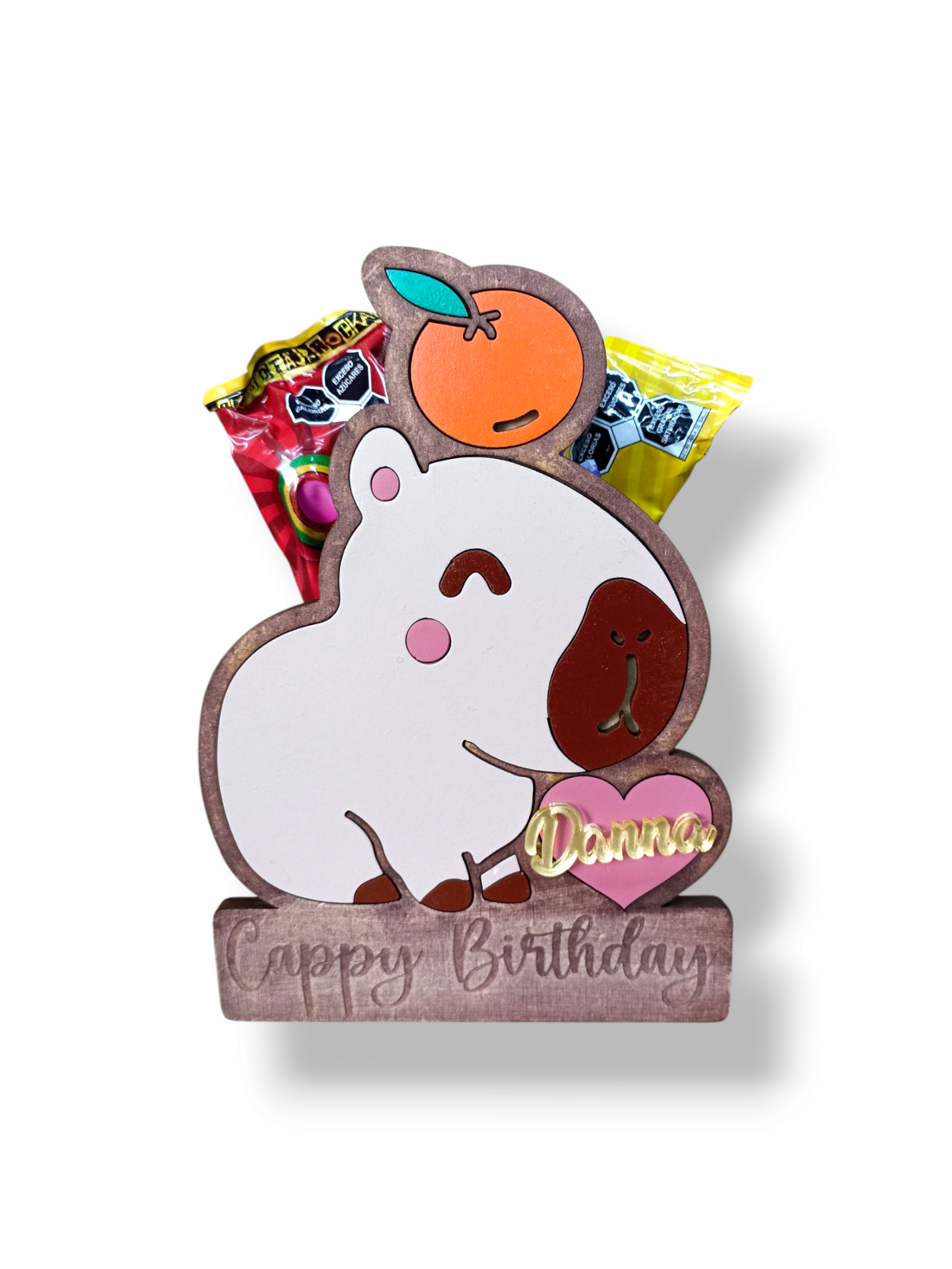 Paquete Dulceros Cappy Birthday Naranja