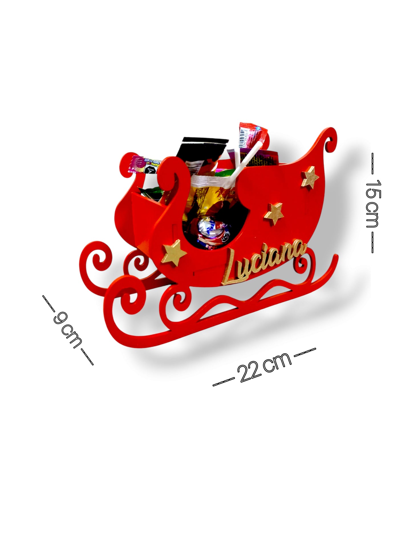 Paquete Dulceros Trineo Navideño