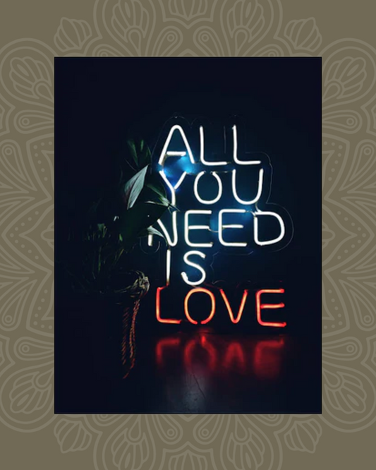 All You Need Is Love Neón Led