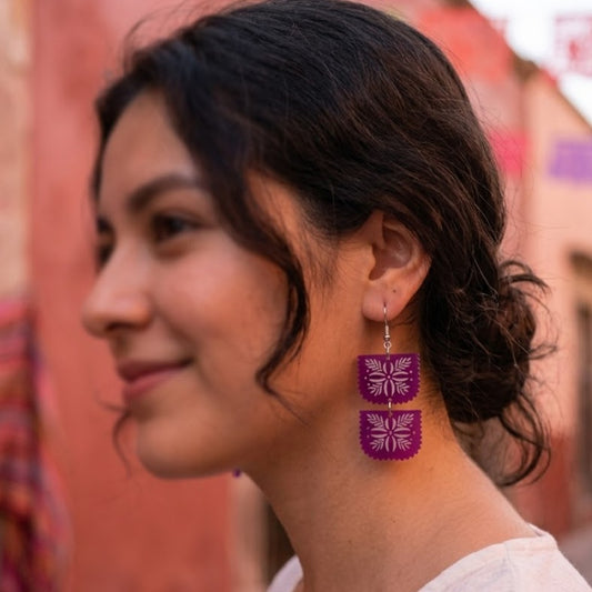 Aretes Papel Picado