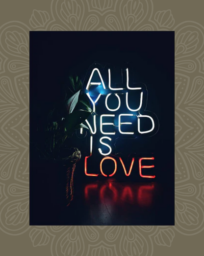 All You Need Is Love Neón Led