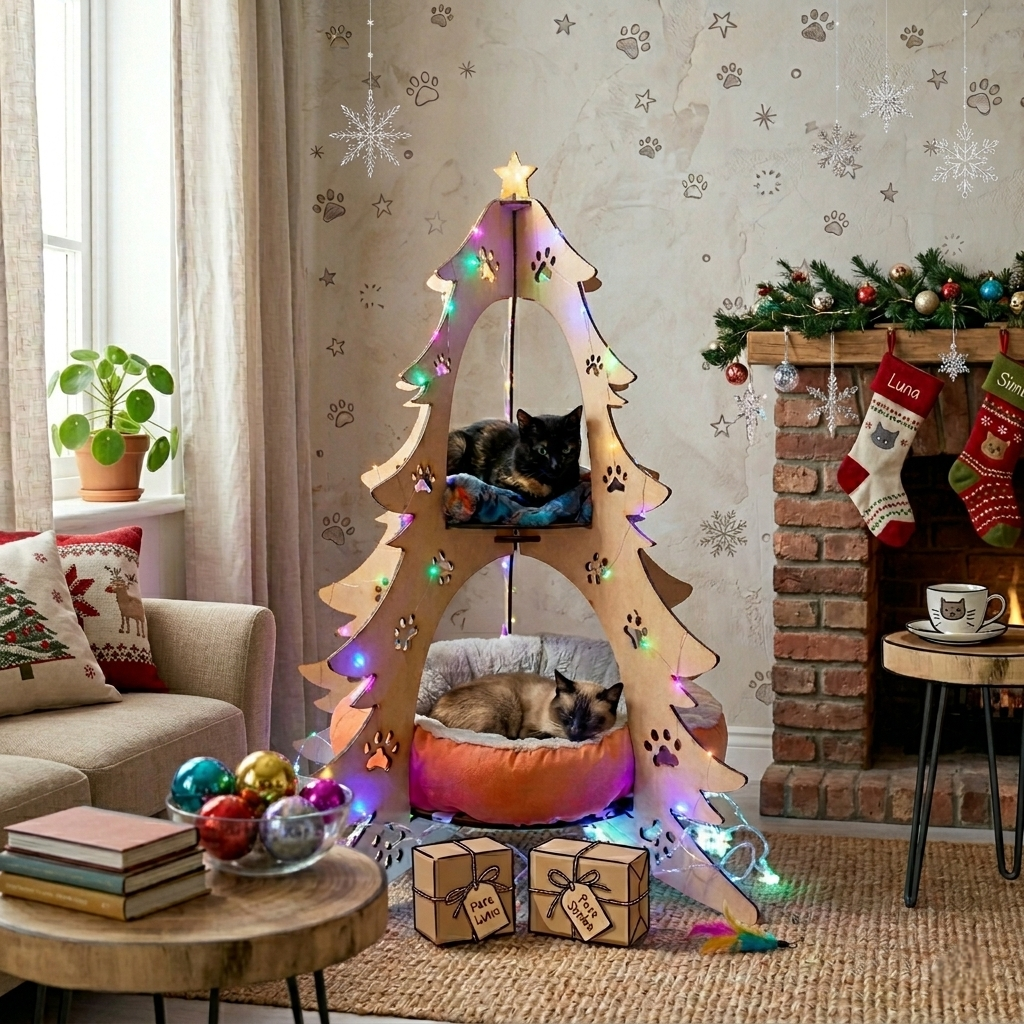 Árbol de Navidad para Gatos