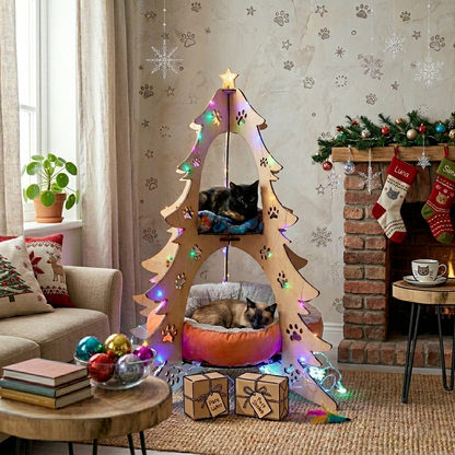 Árbol de Navidad para Gatos