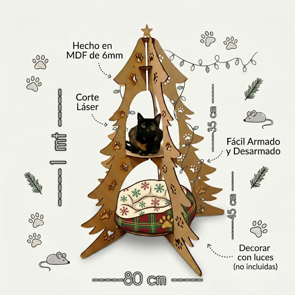 Árbol de Navidad para Gatos