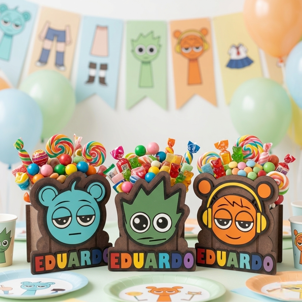 Kit de Dulceros Personalizados Sprunkis